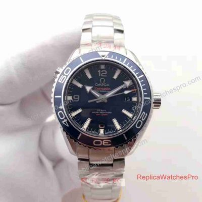 Swiss Replica Omega Seamaster PLANET OCEAN 600m SS Blue Watch